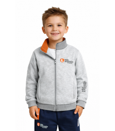 Cazadora de chándal bordada de felpa San Antonio